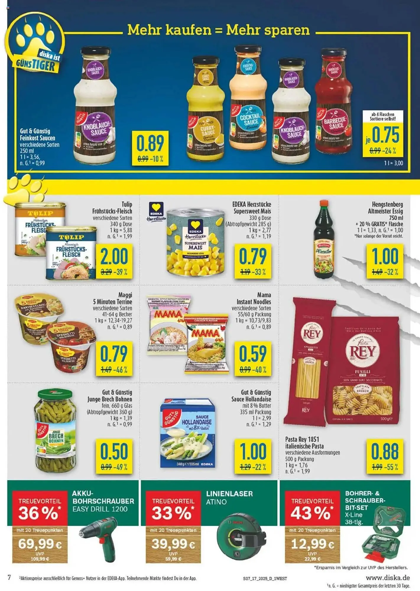 diska Prospekt von 22. April bis 26. April 2025 - Prospekt seite 7