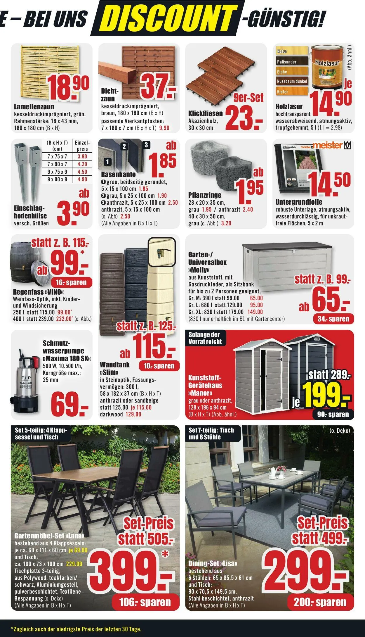 B1 Discount Baumarkt von 22. März bis 28. März 2025 - Prospekt seite 3