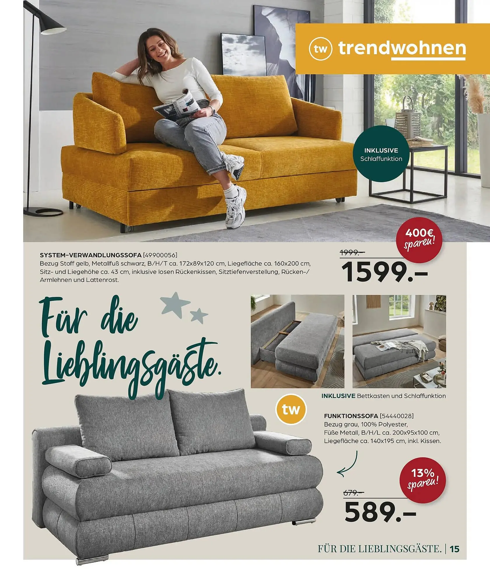 Möbel Buss Prospekt von 8. November bis 24. November 2025 - Prospekt seite 15