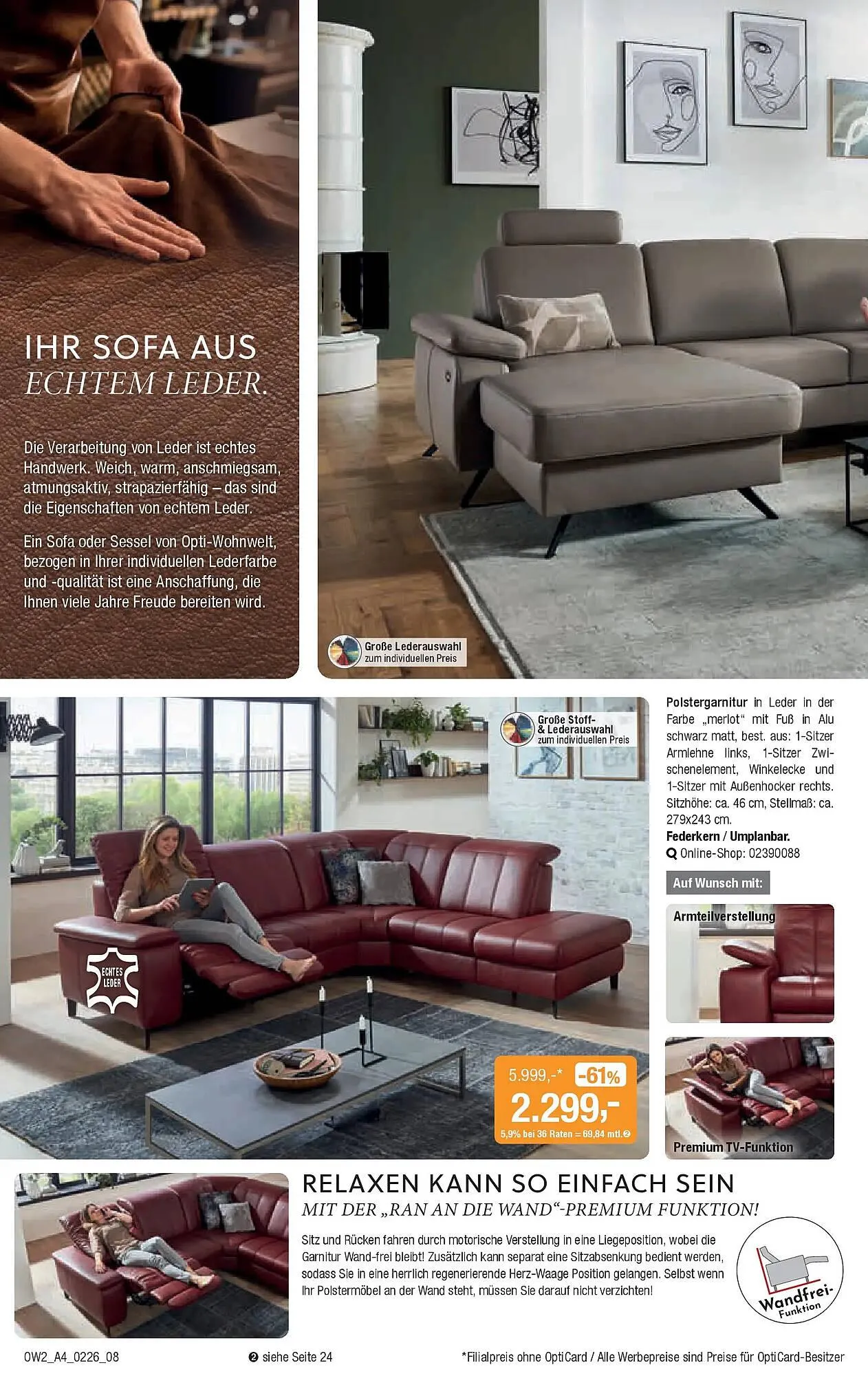 Opti Wohnwelt Prospekt von 28. Januar bis 21. Februar 2026 - Prospekt seite 8