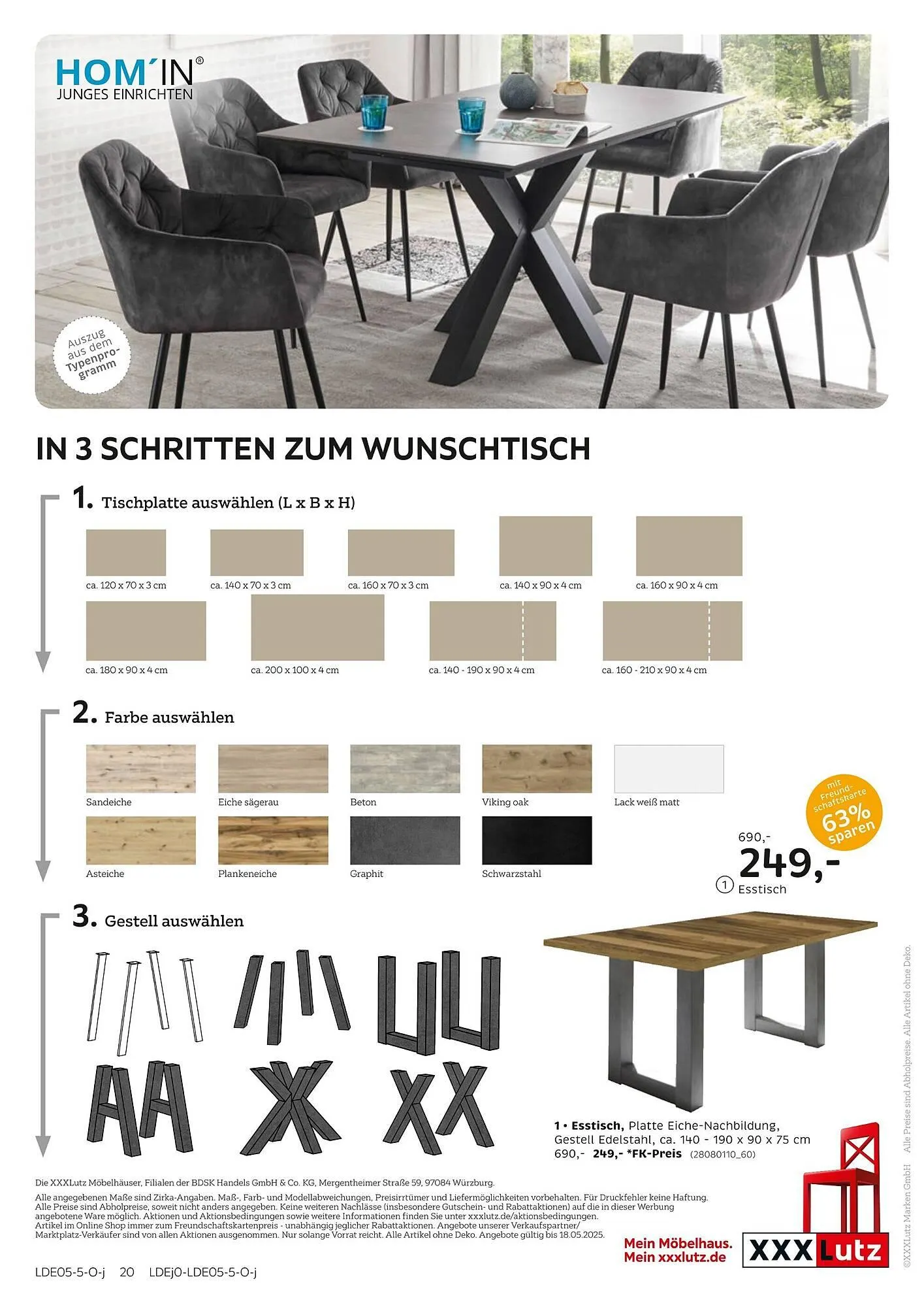 XXXLutz Prospekt von 28. April bis 18. Mai 2025 - Prospekt seite 20