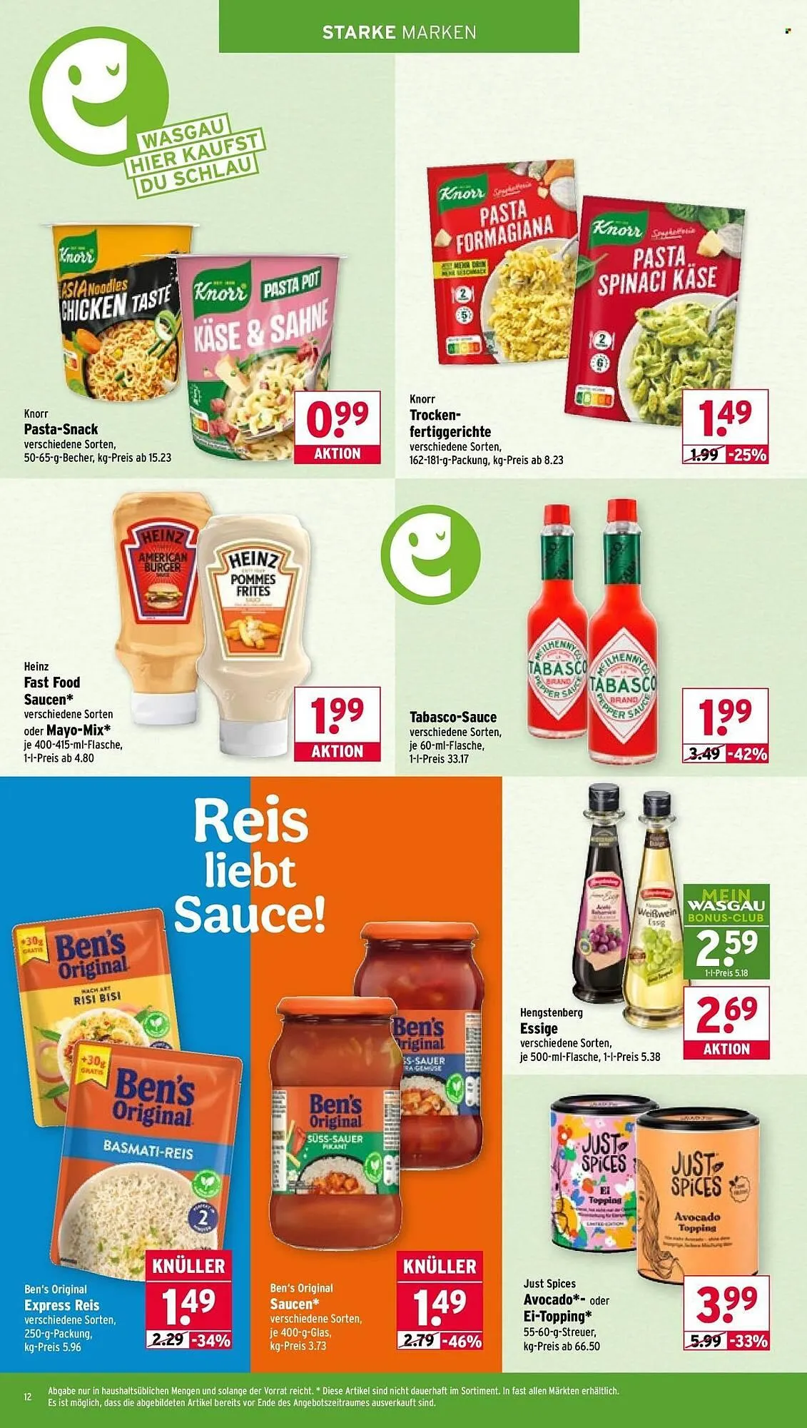 Wasgau Prospekt von 20. April bis 25. April 2026 - Prospekt seite 12