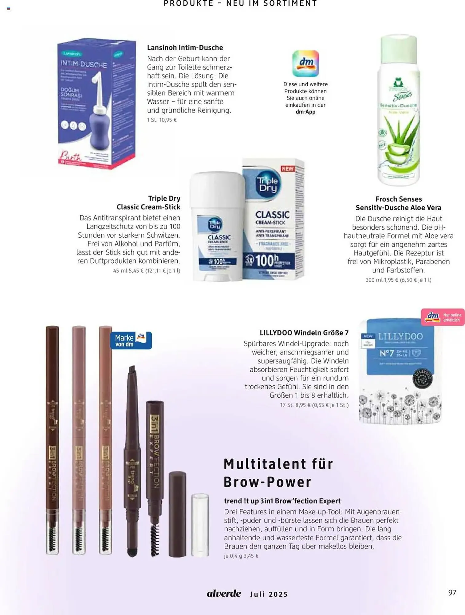 dm drogerie Prospekt von 1. Juli bis 31. Juli 2025 - Prospekt seite 97