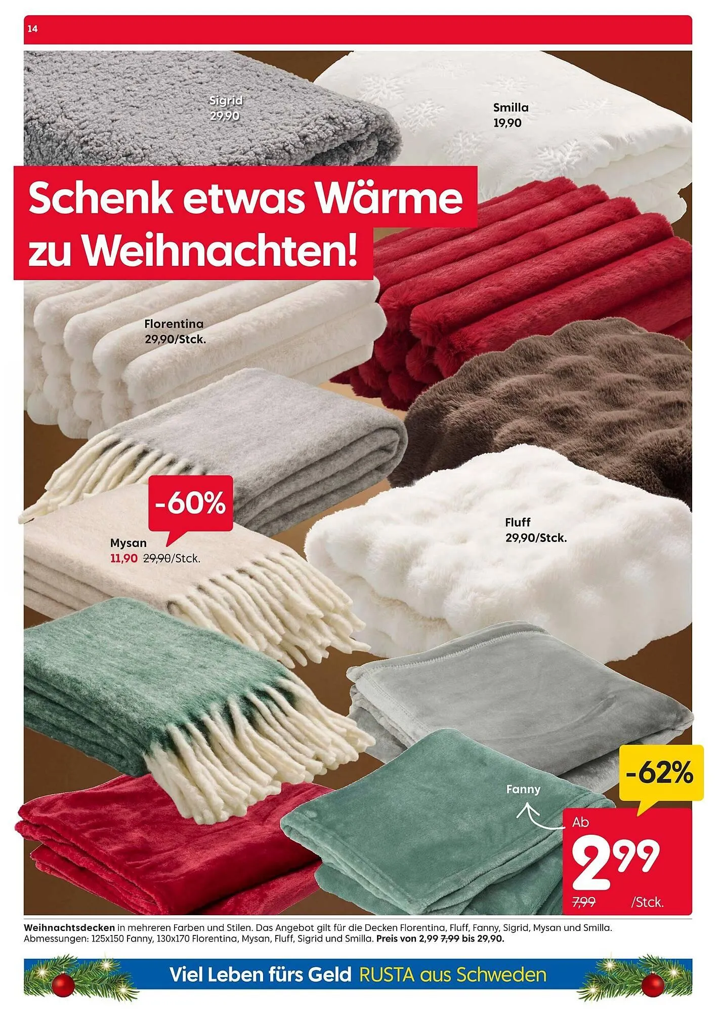 Rusta Prospekt von 13. Dezember bis 26. Dezember 2025 - Prospekt seite 14