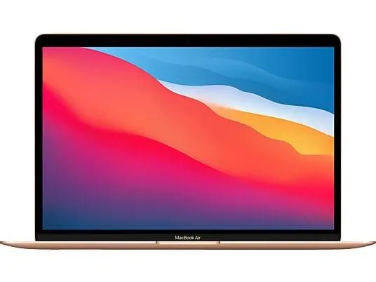 APPLE MacBook Air (2020), Notebook mit 13,3 Zoll Display, Apple M1 Prozessor, 8 GB RAM, 256 GB SSD, M1, Gold