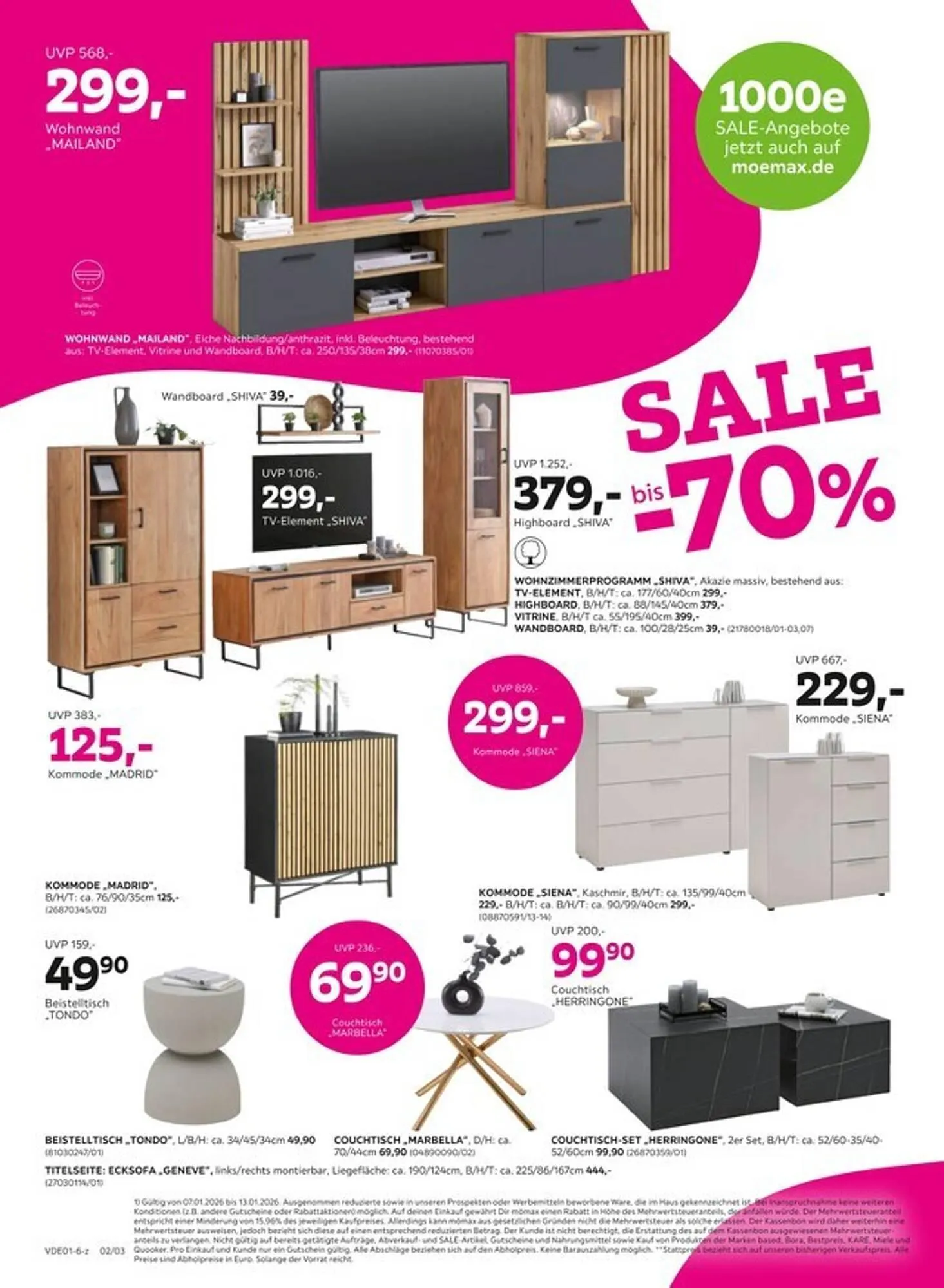 Mömax Prospekt von 2. Januar bis 13. Januar 2026 - Prospekt seite 2