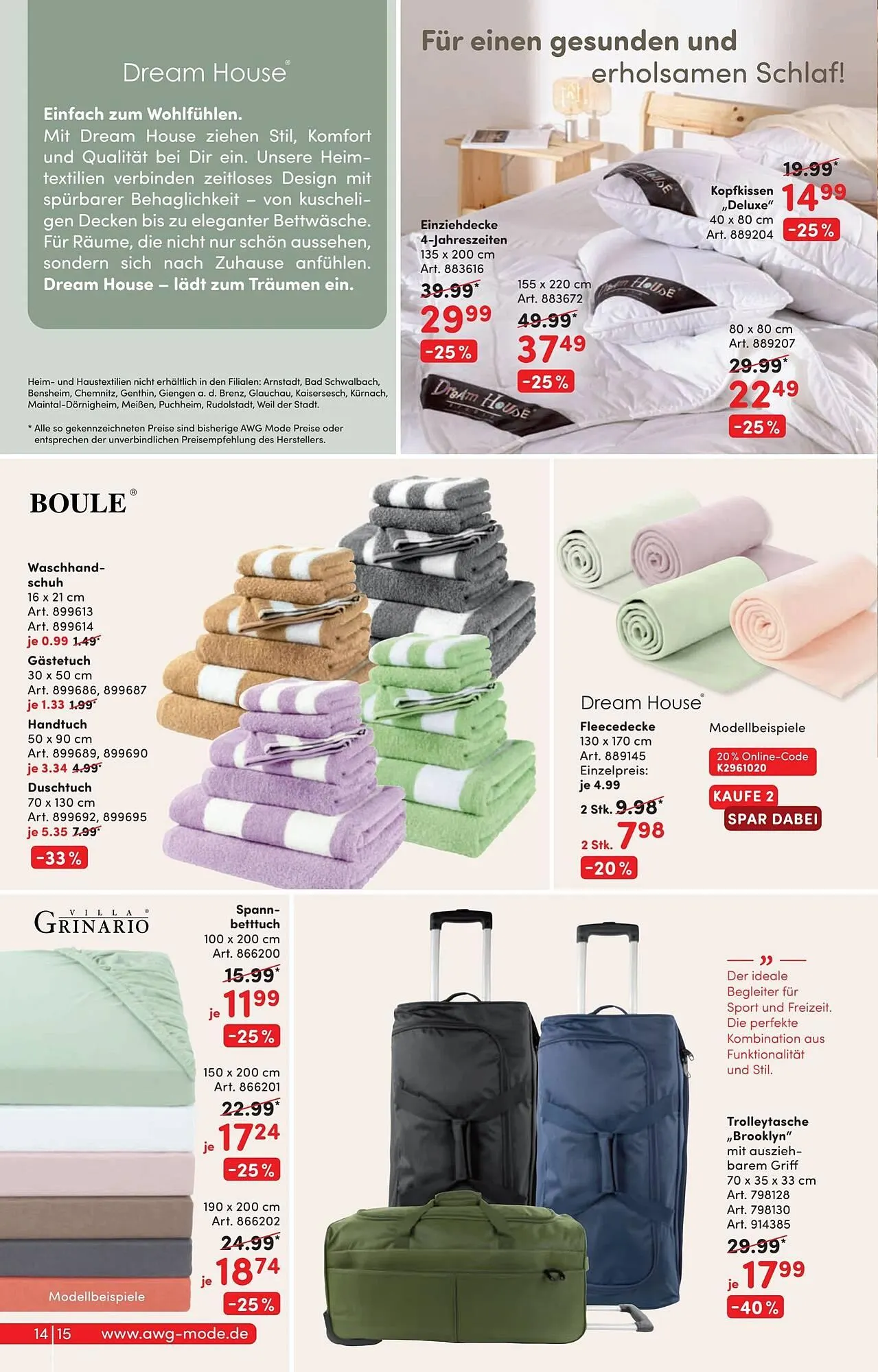 AWG Mode Prospekt von 2. August bis 17. August 2025 - Prospekt seite 14