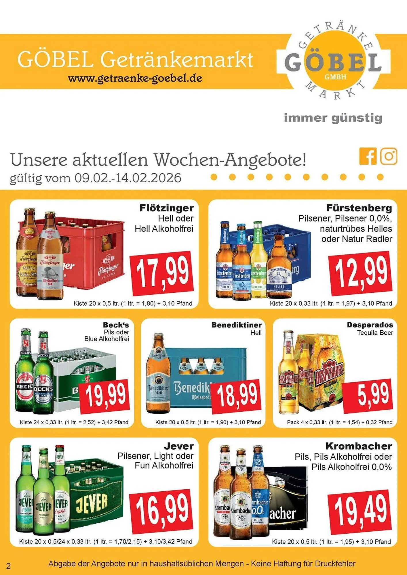 Getränke Göbel Prospekt - 1