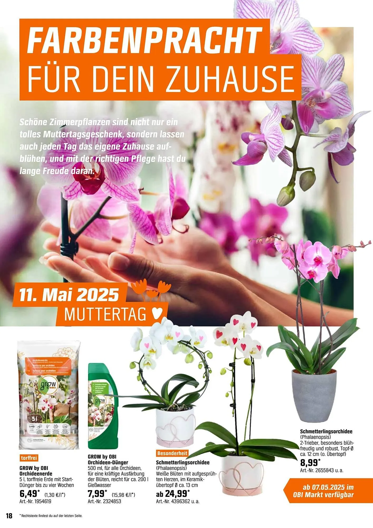 OBI Prospekt von 5. Mai bis 26. Mai 2025 - Prospekt seite 18