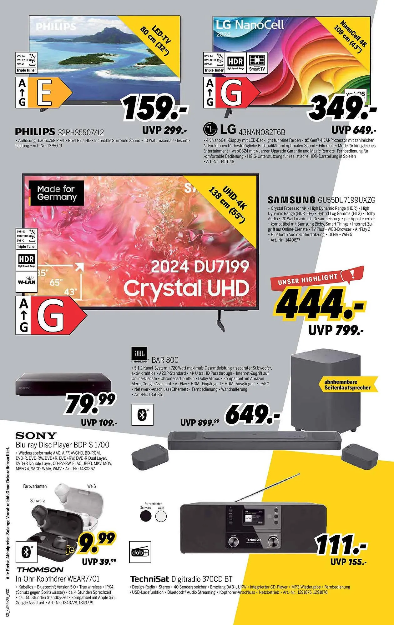 MEDIMAX Prospekt von 12. Juli bis 18. Juli 2025 - Prospekt seite 8