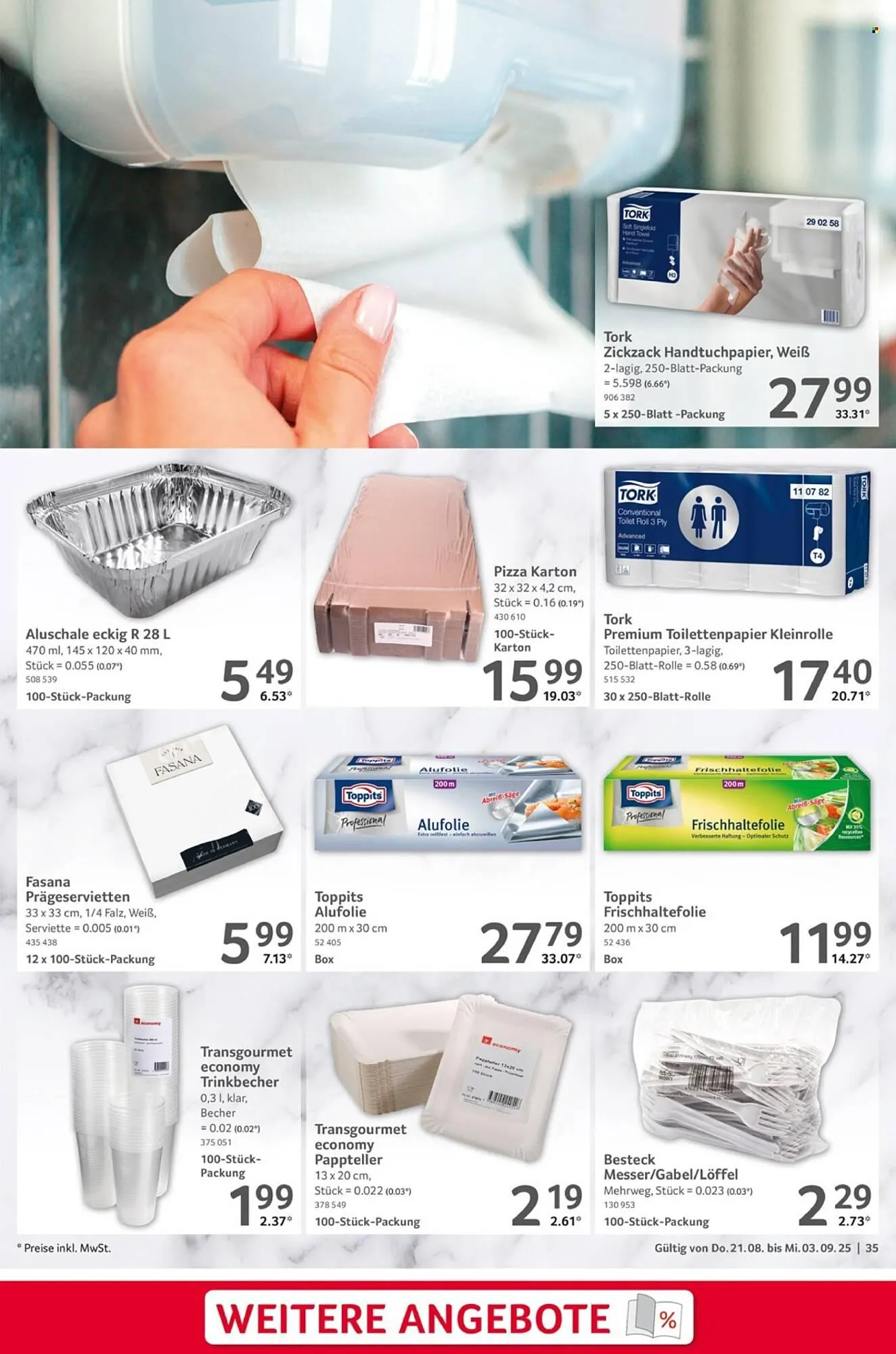 Selgros Prospekt von 21. August bis 3. September 2025 - Prospekt seite 35