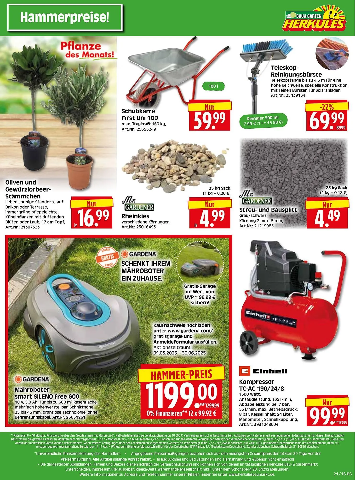 Herkules Baumarkt Prospekt von 19. Mai bis 24. Mai 2025 - Prospekt seite 16