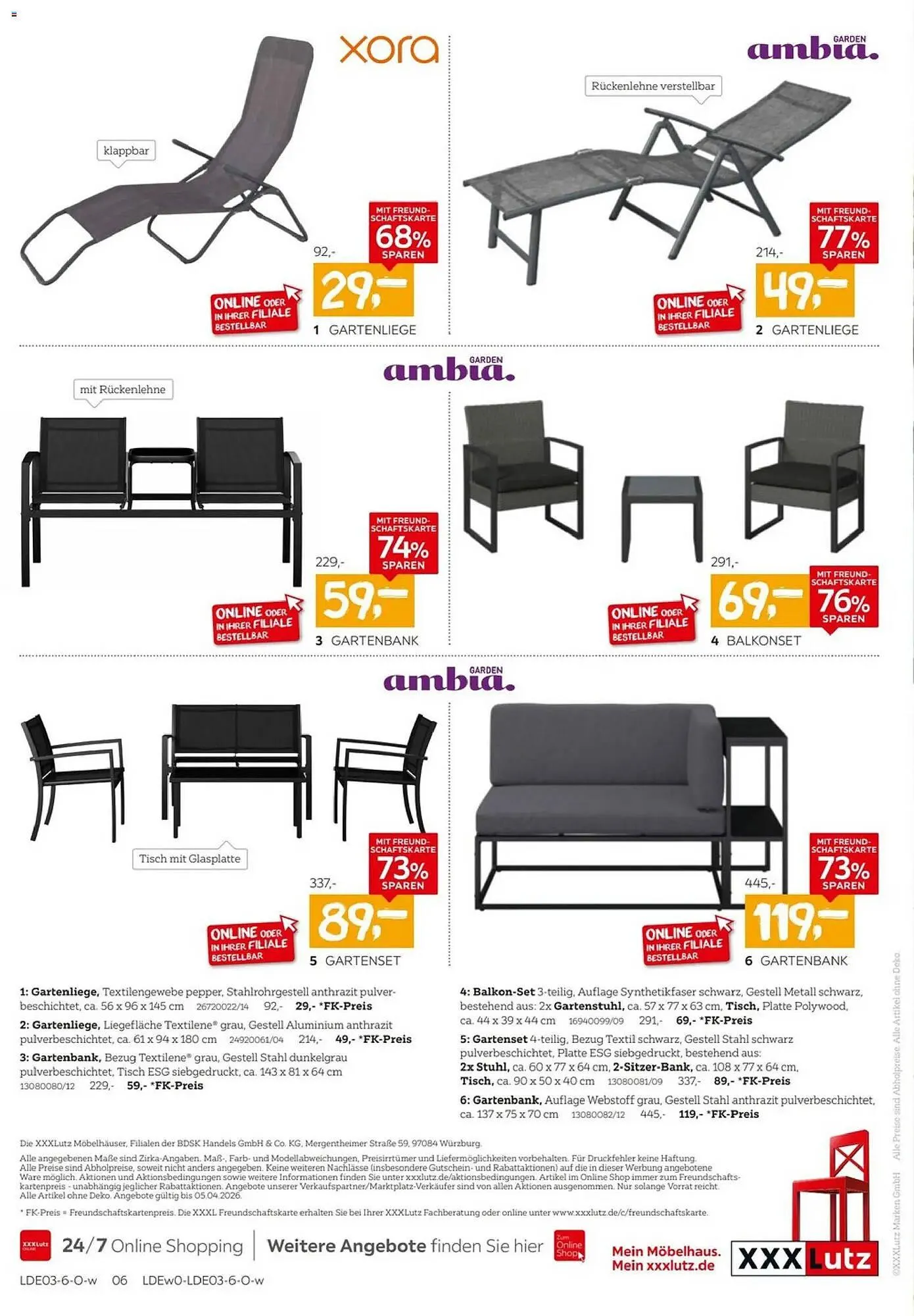 XXXLutz Prospekt von 22. März bis 4. April 2026 - Prospekt seite 6