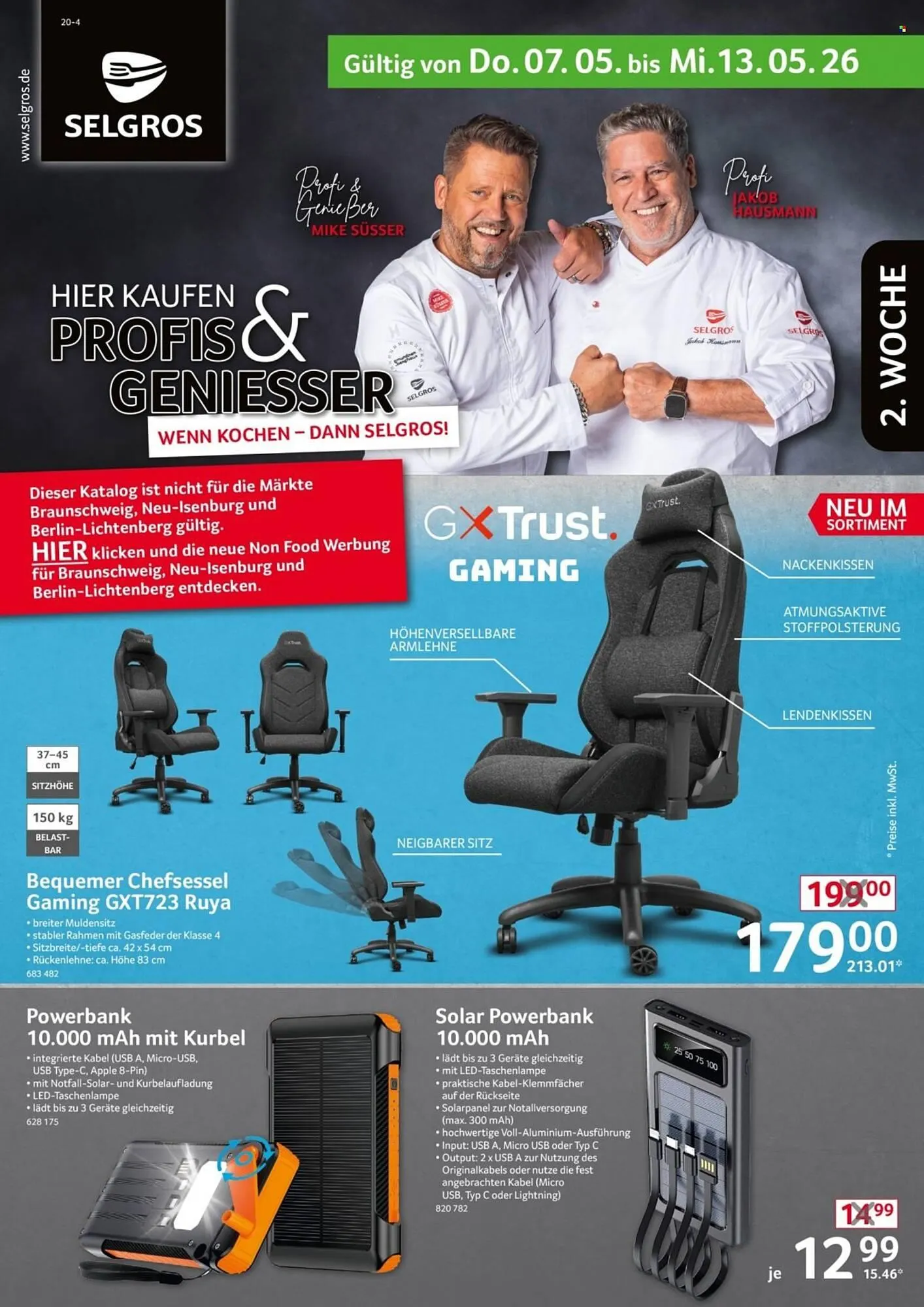 Selgros Prospekt von 7. Mai bis 13. Mai 2026 - Prospekt seite 1