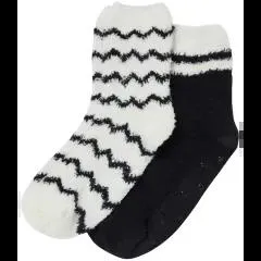 Flauschsocken 2er-Pack, Identic Basic, verschiedene Designs