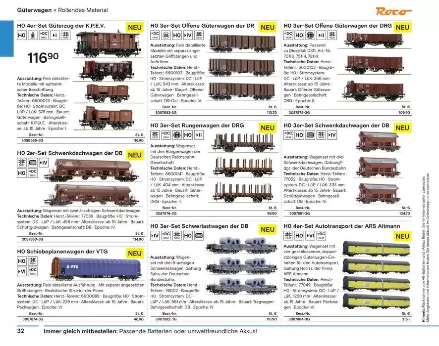 Modellbahn Katalog von 29. Oktober bis 31. Dezember 2025 - Prospekt seite 34