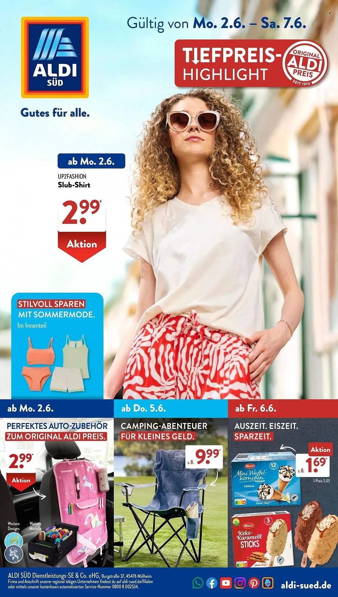 Aldi Süd Prospekt von 2. Juni bis 7. Juni 2025 - Prospekt seite 1