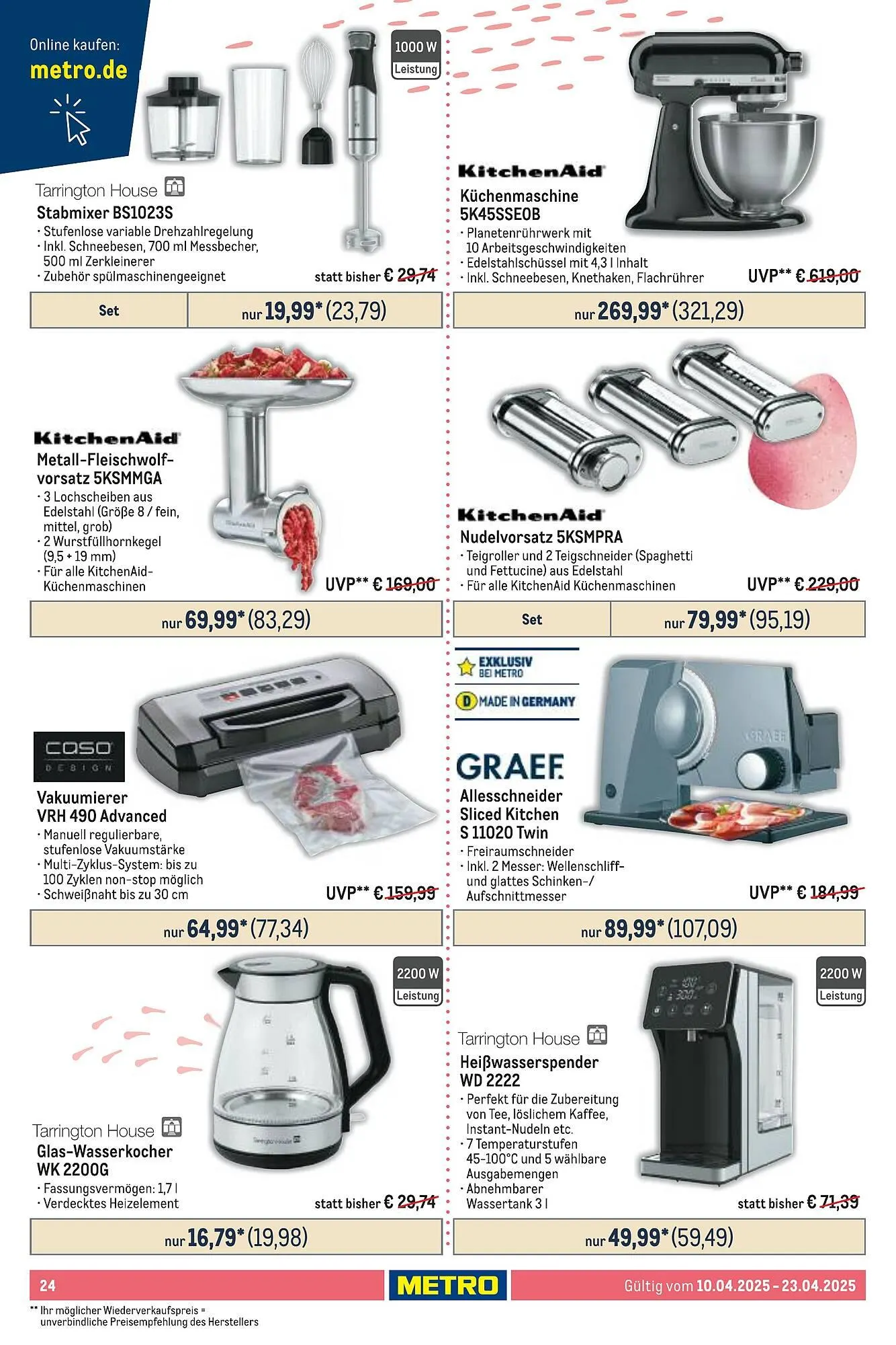 METRO Prospekt von 10. April bis 23. April 2025 - Prospekt seite 24
