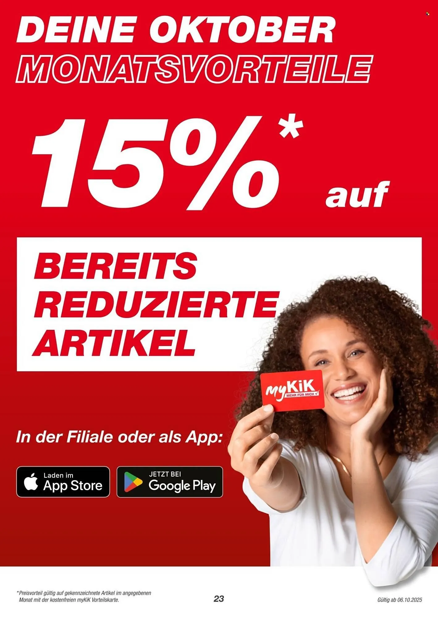 KiK Prospekt von 6. Oktober bis 31. Oktober 2025 - Prospekt seite 23