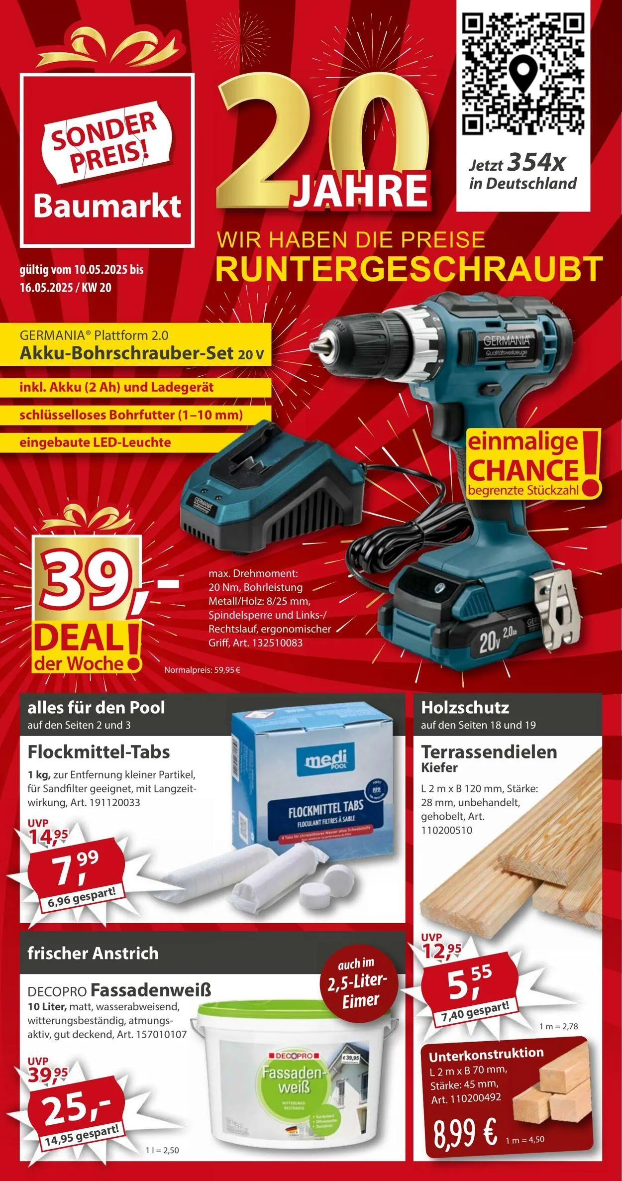 Sonderpreis Baumarkt Aktueller Prospekt von 3. Mai bis 17. Mai 2025 - Prospekt seite 1