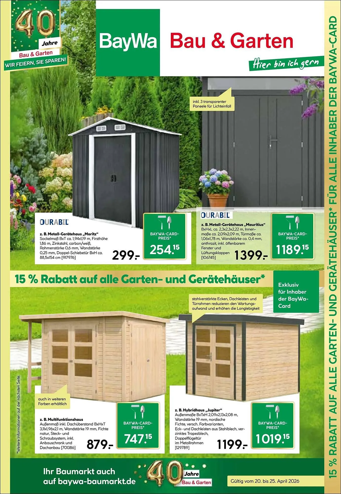 BayWa Bau & Garten Prospekt von 20. April bis 26. April 2026 - Prospekt seite 9