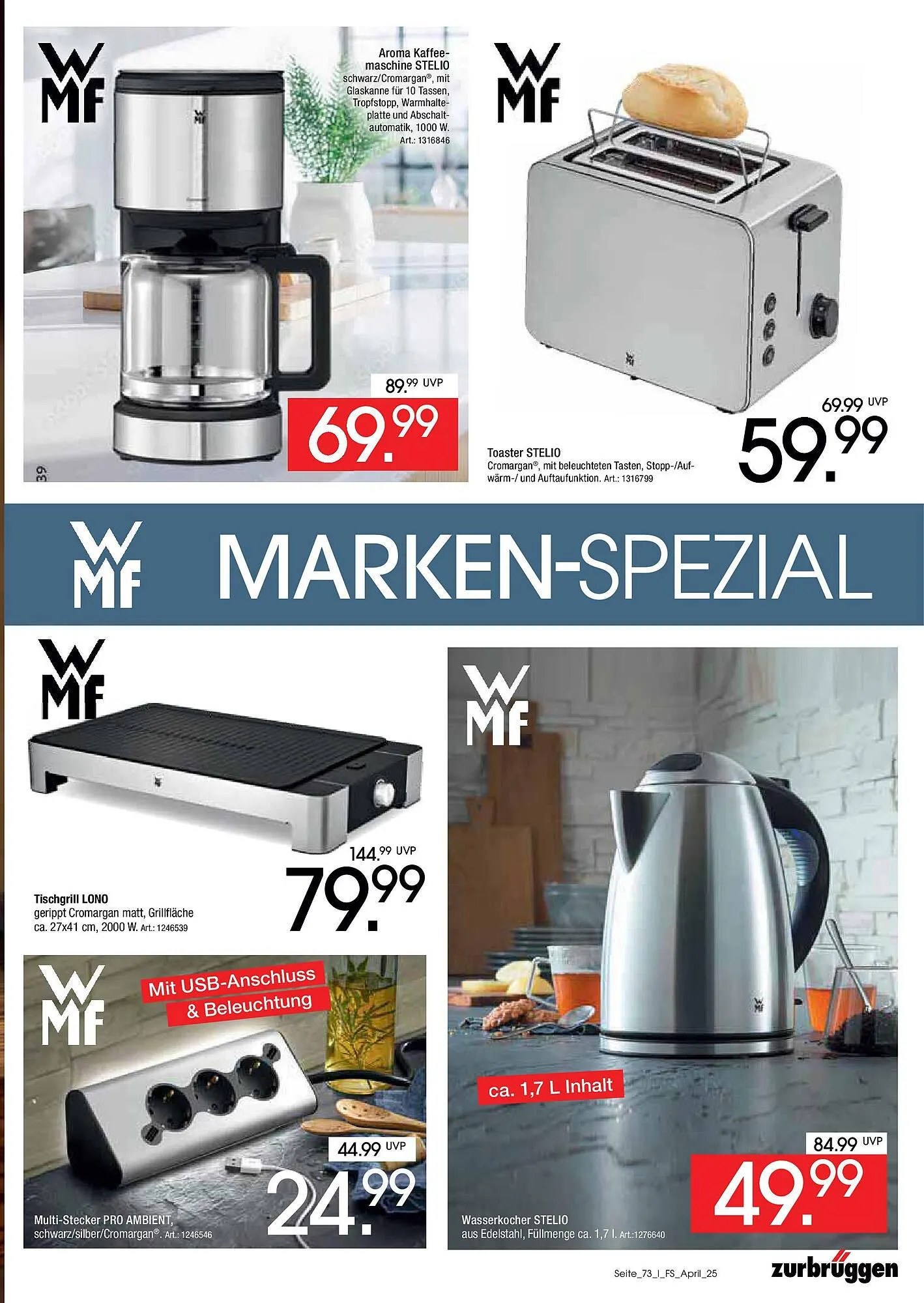 Zurbrüggen Prospekt von 17. März bis 30. April 2025 - Prospekt seite 7