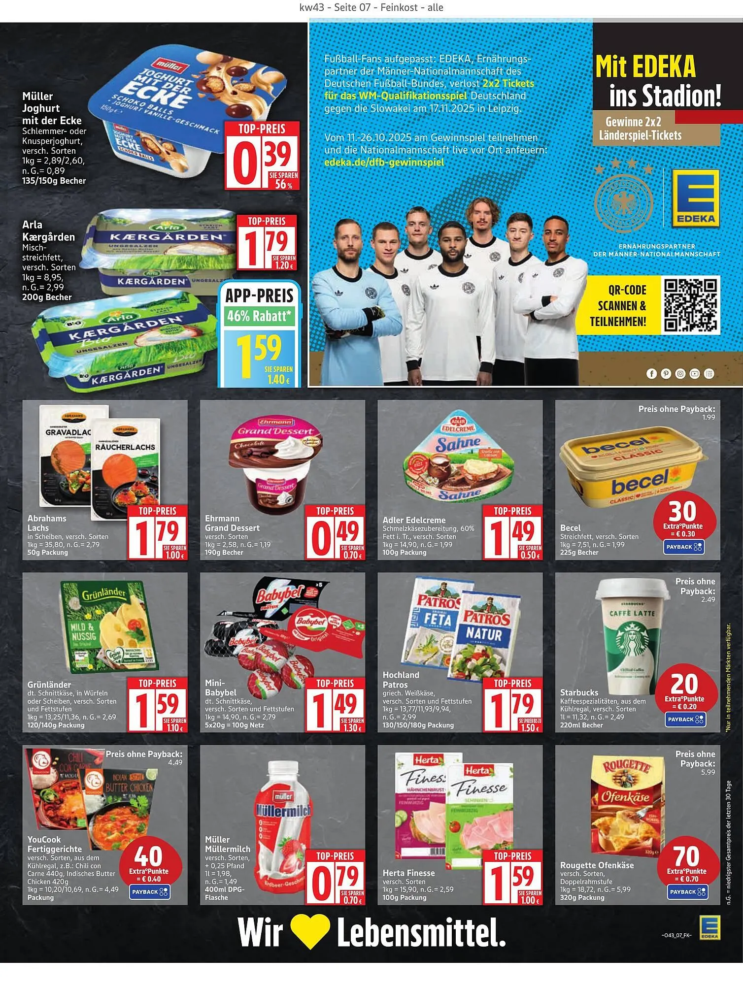 Edeka Prospekt von 20. Oktober bis 25. Oktober 2025 - Prospekt seite 7