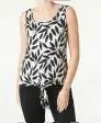 Tanktop mit Knotendetail Janina, Rundhalsausschnitt