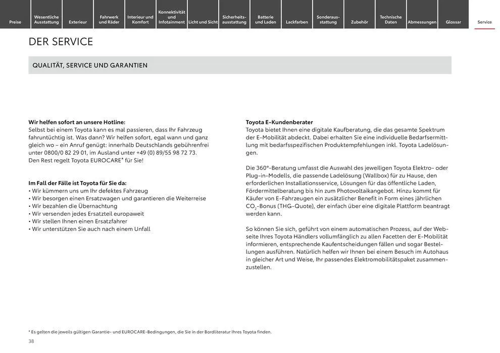 Toyota Proace City / Proace City Electric von 11. Mai bis 11. Mai 2025 - Prospekt seite 38