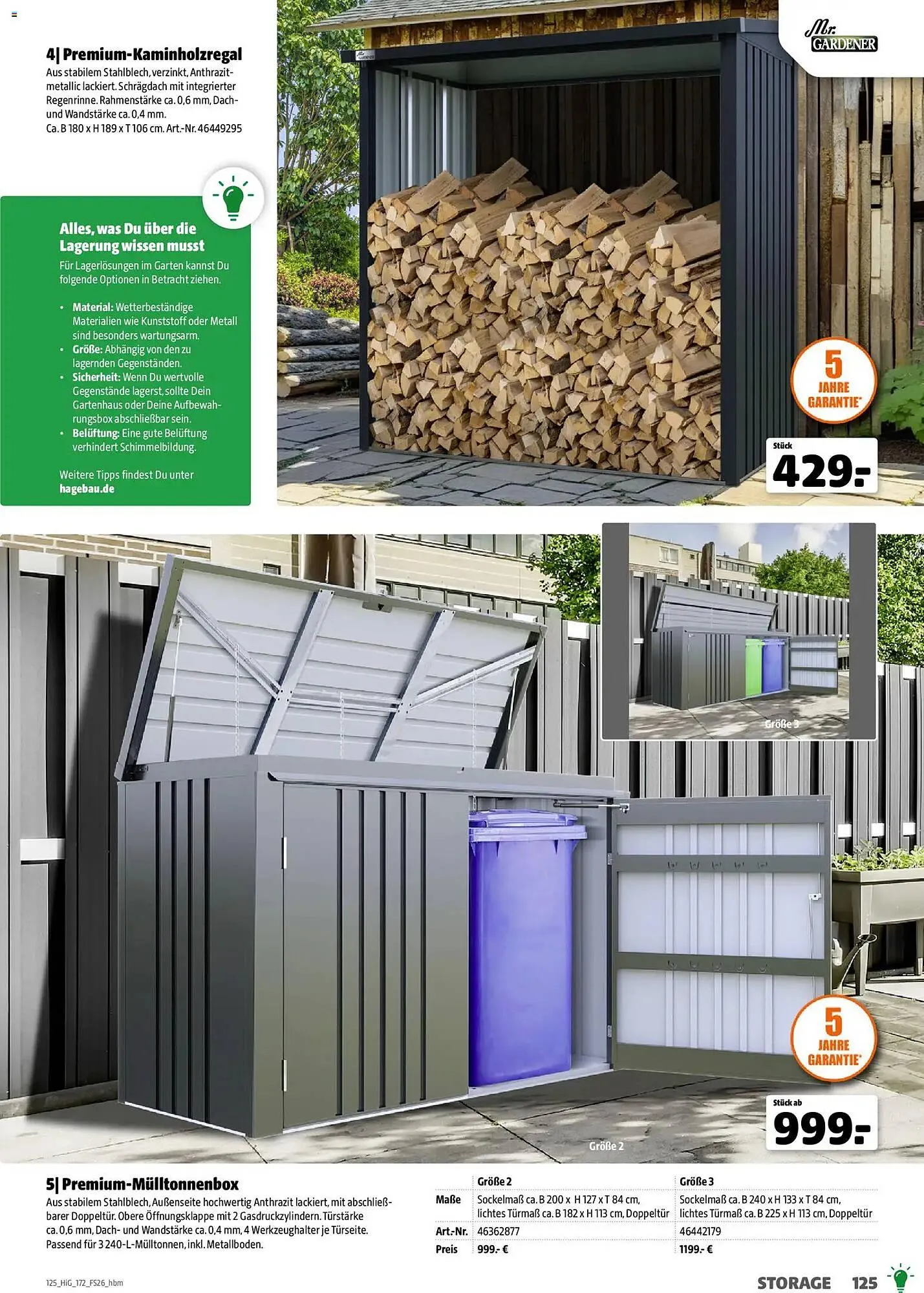 Hagebau Prospekt von 2. März bis 31. Dezember 2026 - Prospekt seite 125