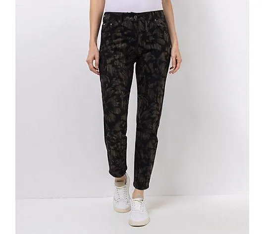 AMINATI® Twillhose, Rundumdehnbund Allover-Druck knöchellang