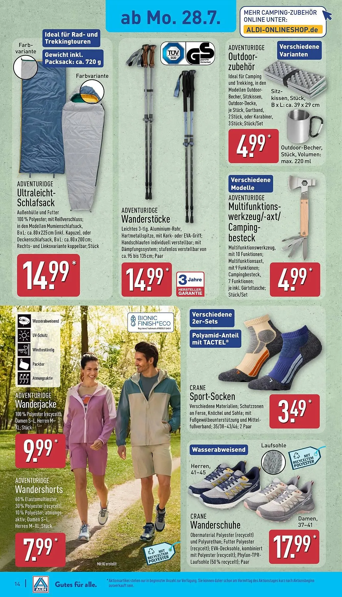 Aldi Nord Prospekt von 28. Juli bis 2. August 2025 - Prospekt seite 14