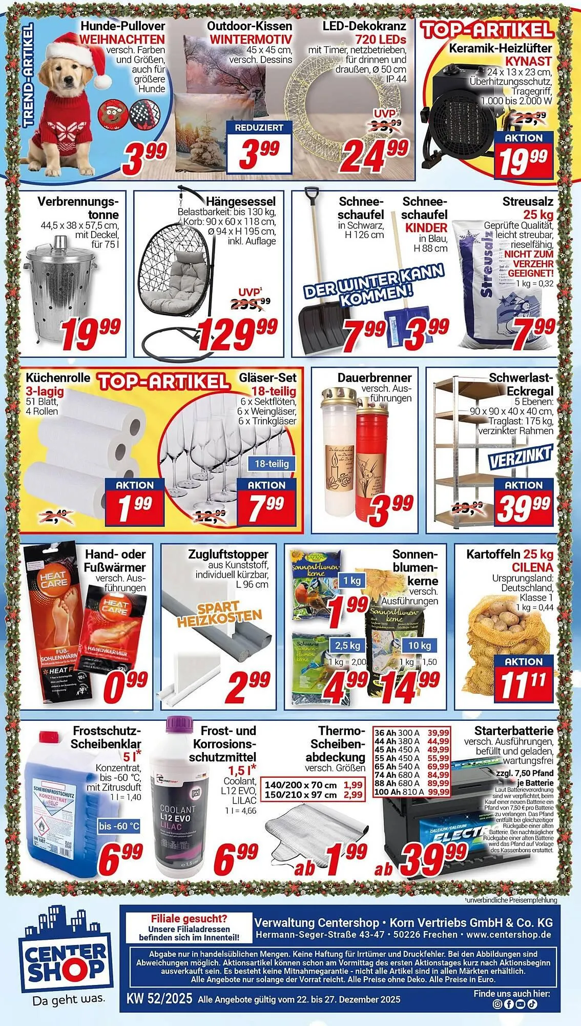 CENTERSHOP Prospekt von 22. Dezember bis 28. Dezember 2025 - Prospekt seite 12