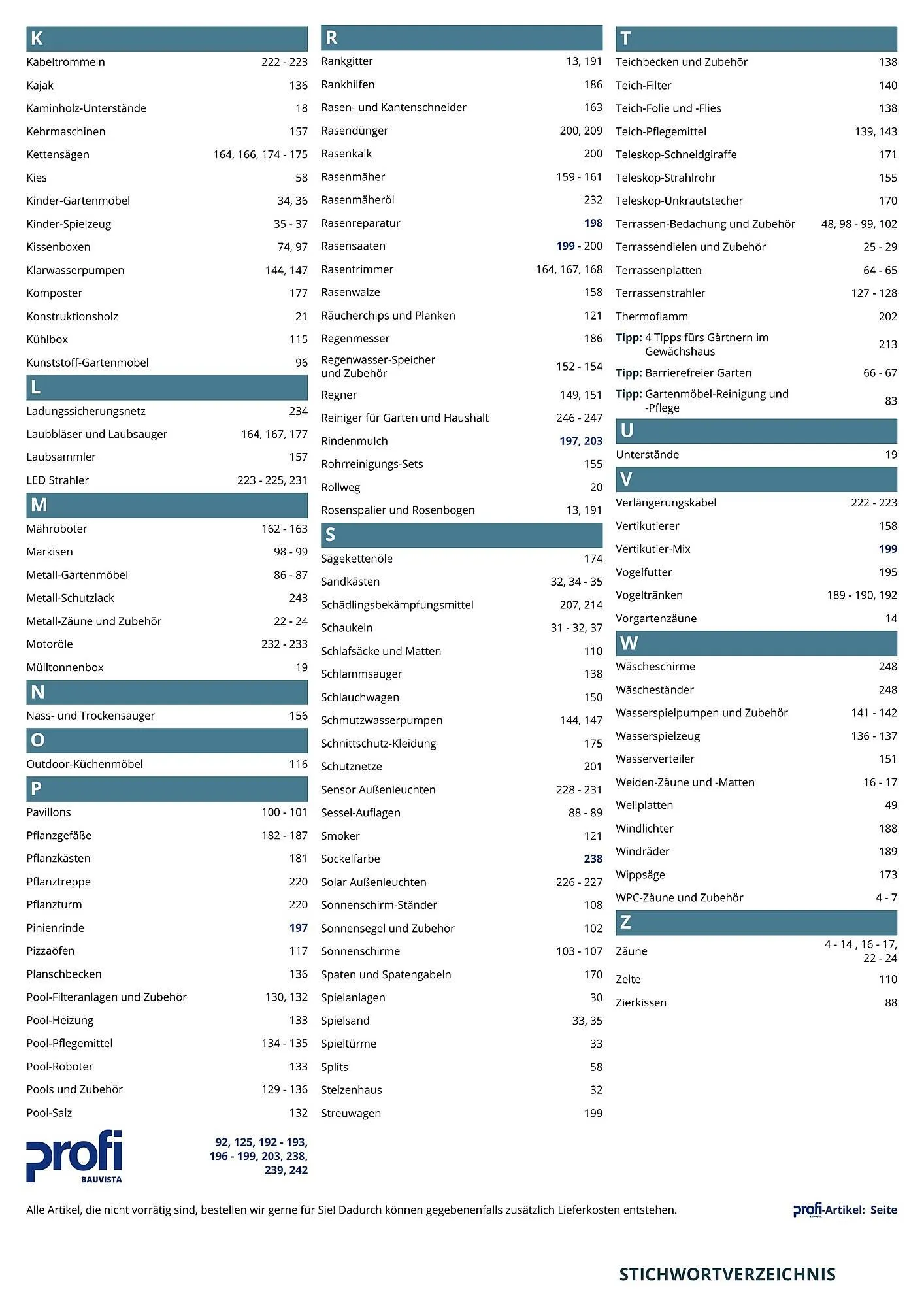 BBM Baumarkt Prospekt von 20. April bis 31. Dezember 2025 - Prospekt seite 259