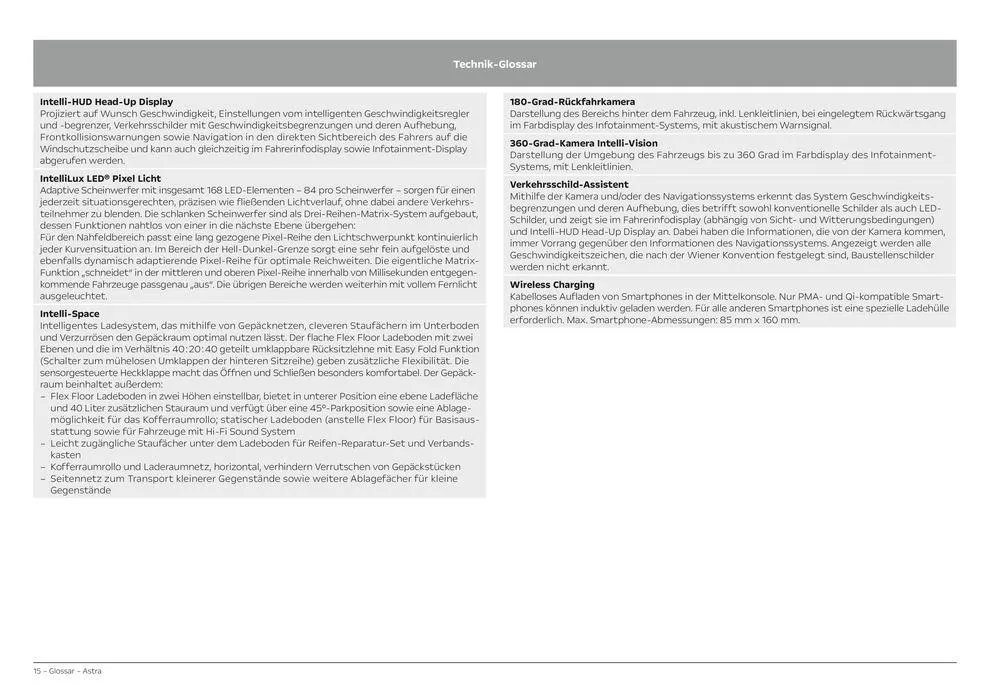 Opel Astra 5-Türer von 6. April bis 6. April 2025 - Prospekt seite 15