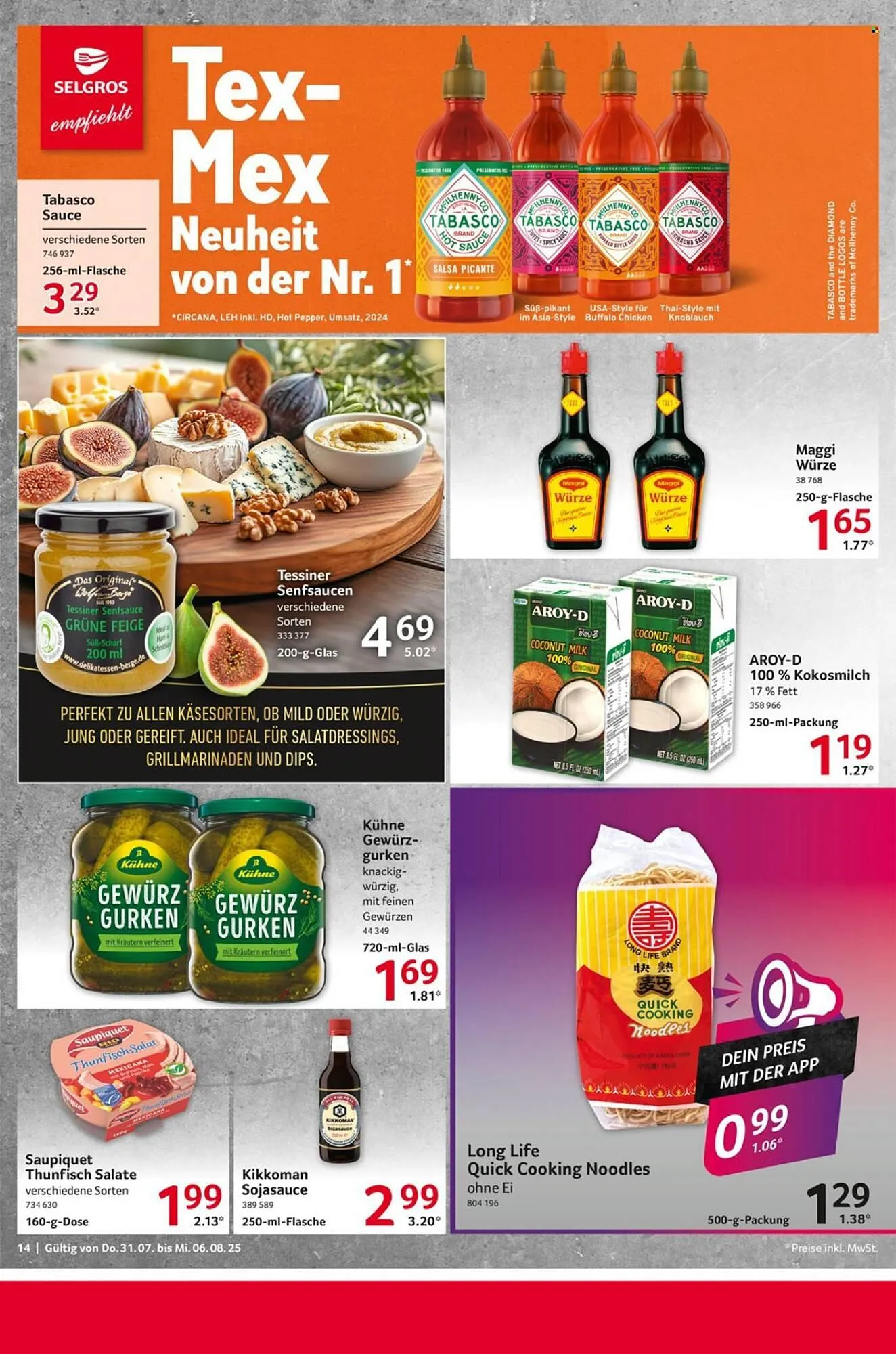 Selgros Prospekt von 31. Juli bis 6. August 2025 - Prospekt seite 14