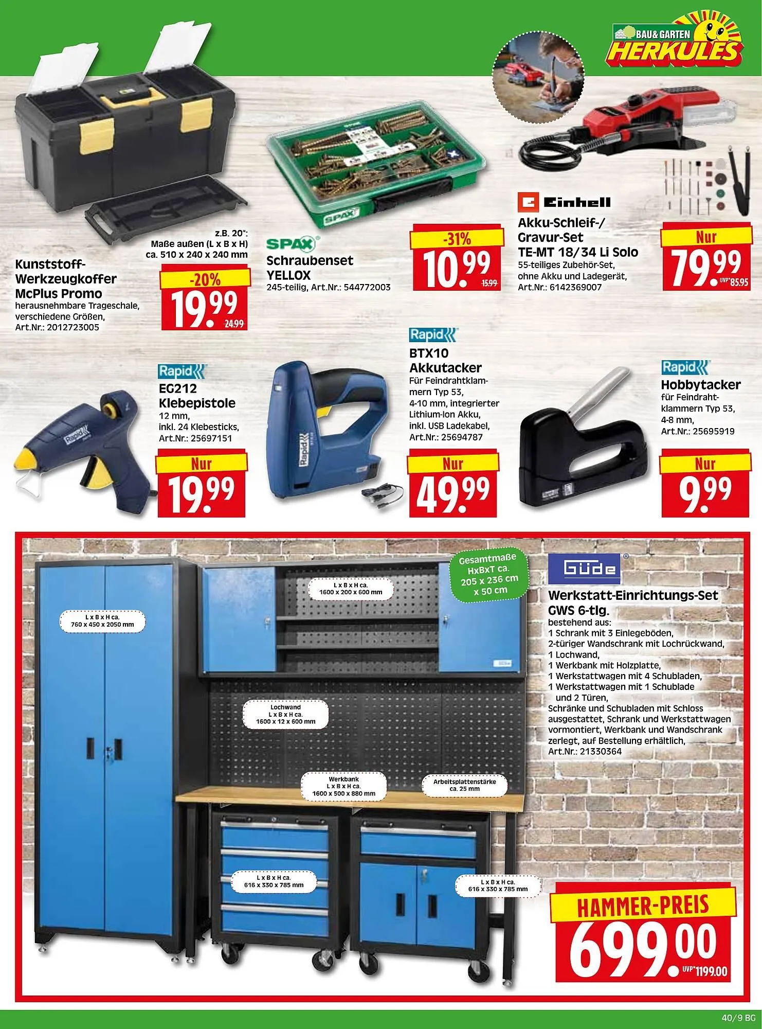 Herkules Baumarkt Prospekt von 29. September bis 4. Oktober 2025 - Prospekt seite 9