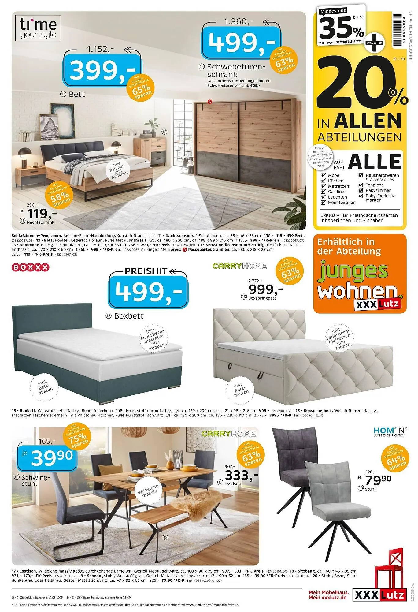 XXXLutz Prospekt von 21. Juli bis 3. August 2025 - Prospekt seite 19