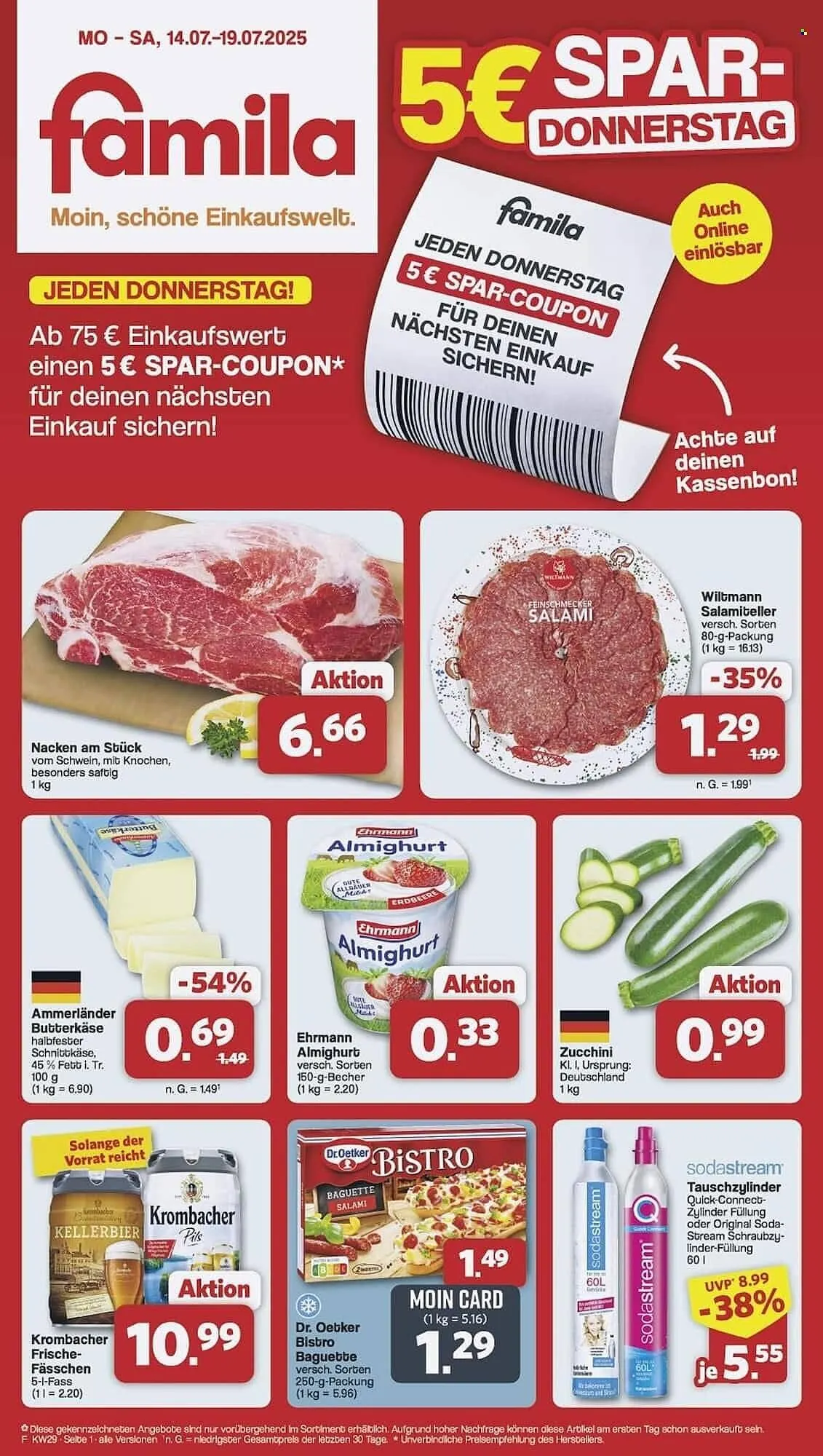 Famila Nord Ost Prospekt von 14. Juli bis 19. Juli 2025 - Prospekt seite 1