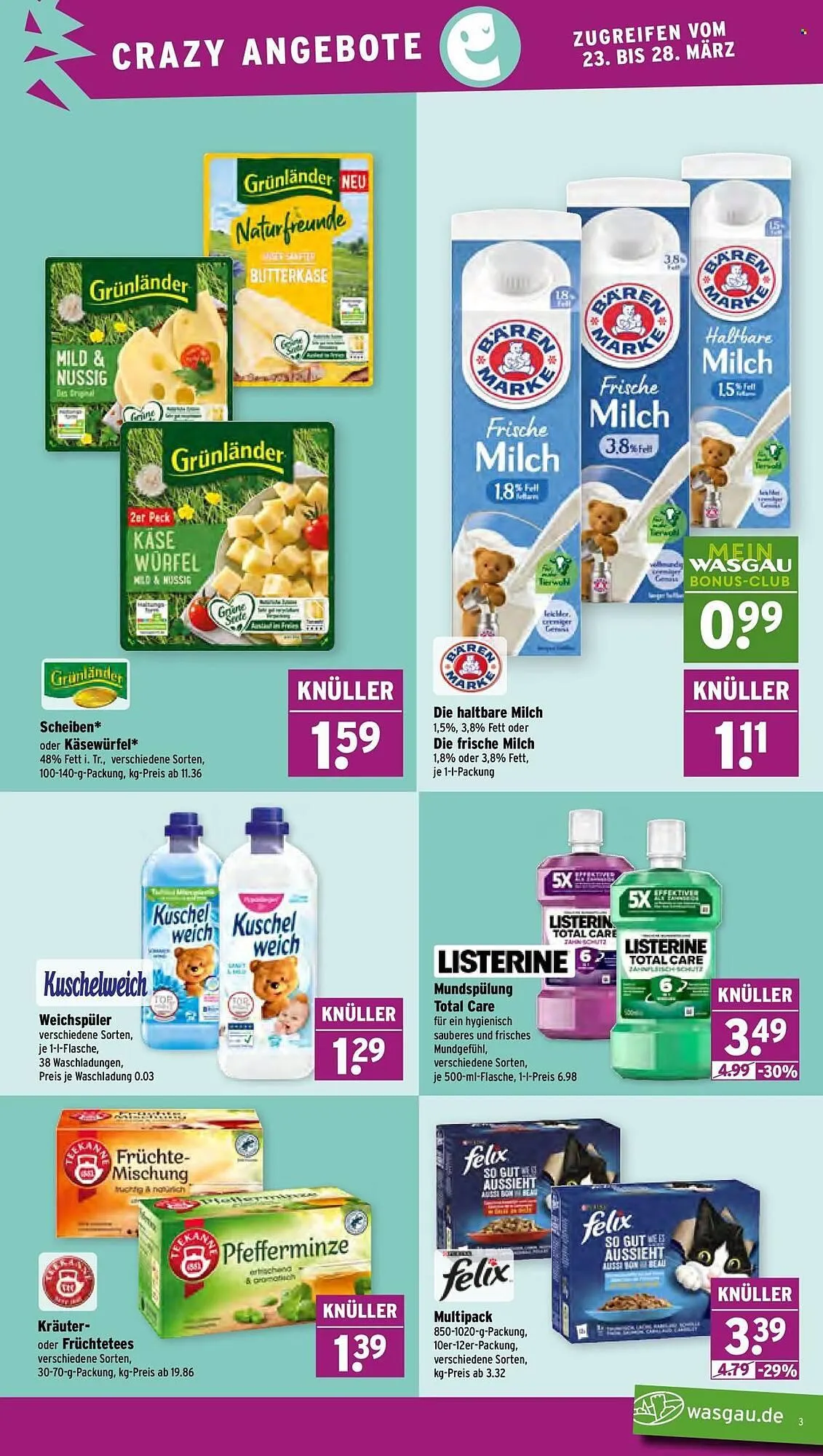 Wasgau Prospekt von 23. März bis 28. März 2026 - Prospekt seite 3