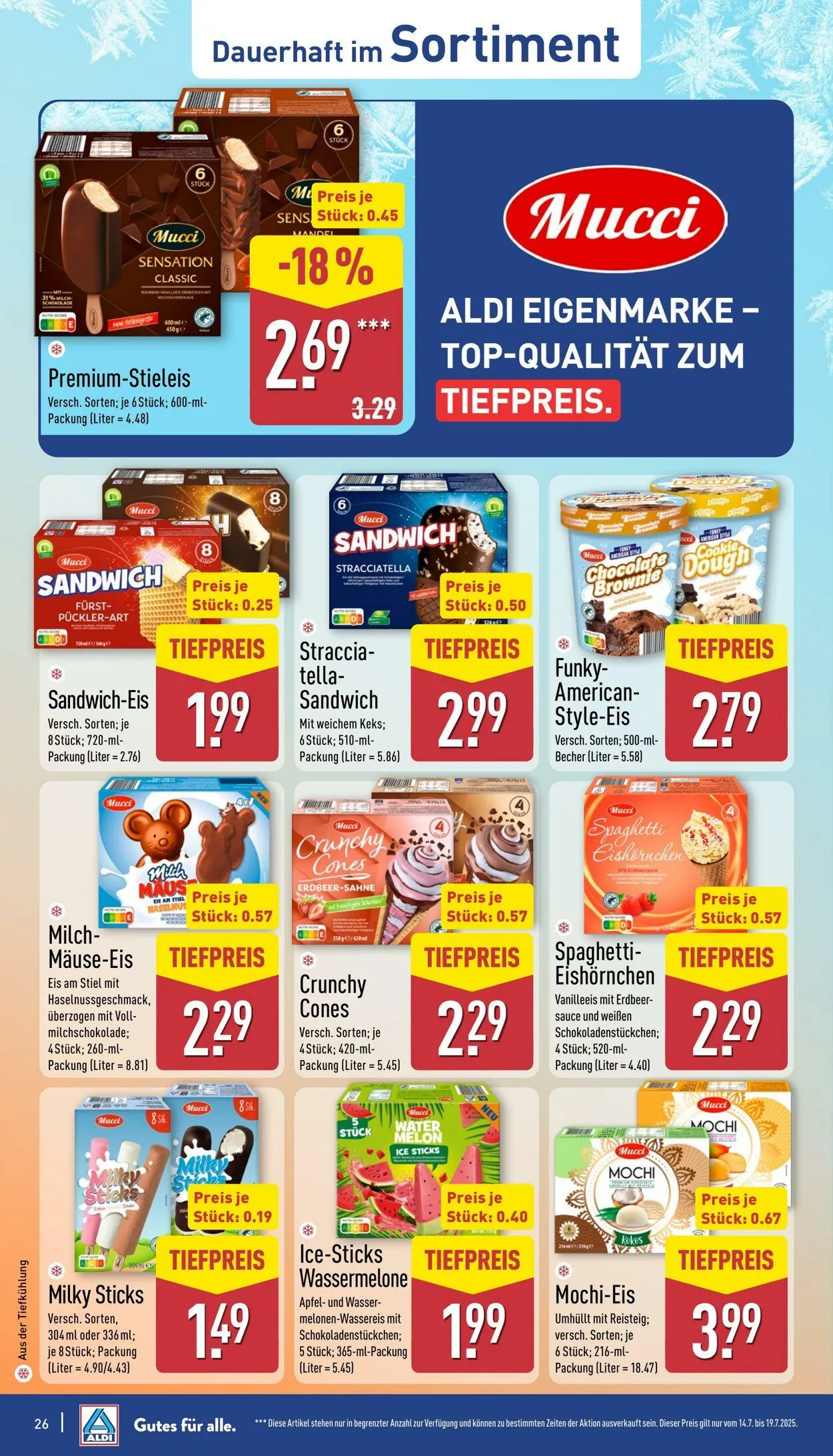 Aldi-Nord von 7. Juli bis 12. Juli 2025 - Prospekt seite 26
