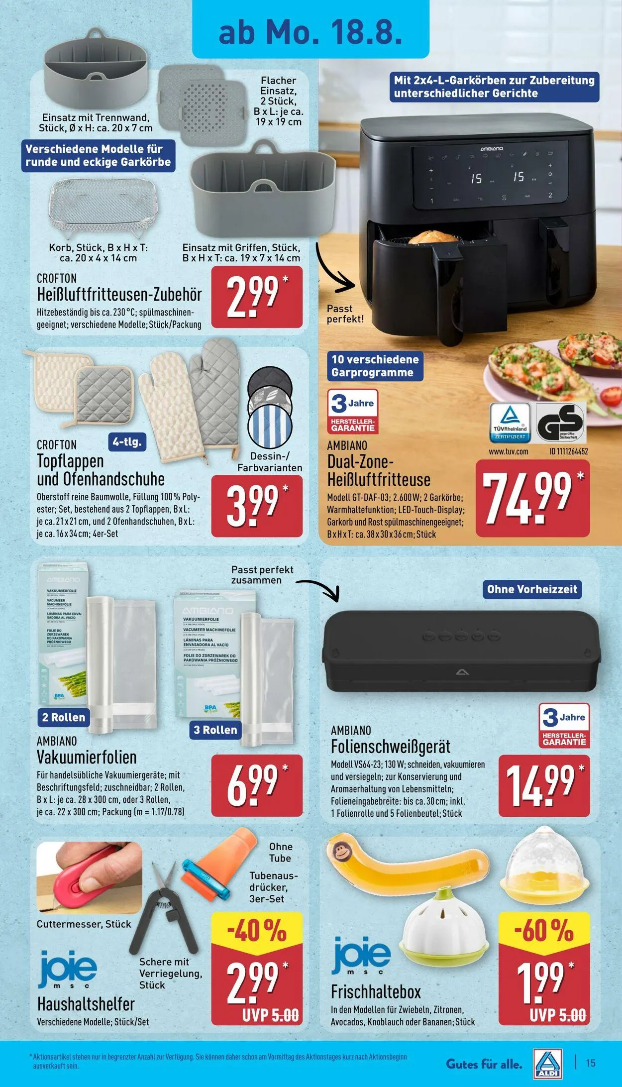 Aldi-Nord von 18. August bis 23. August 2025 - Prospekt seite 15