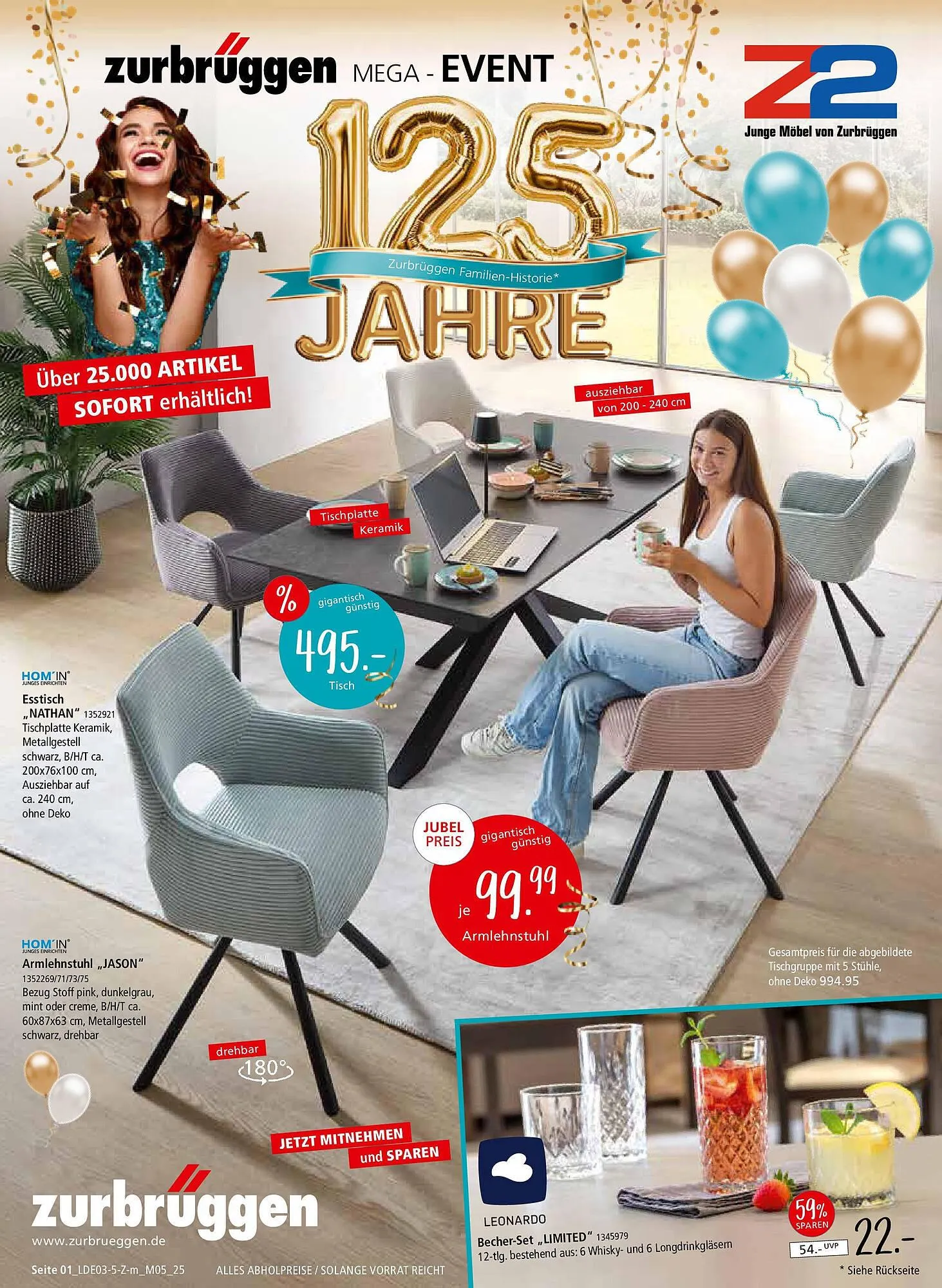 Zurbrüggen Prospekt von 28. März bis 3. Mai 2025 - Prospekt seite 1