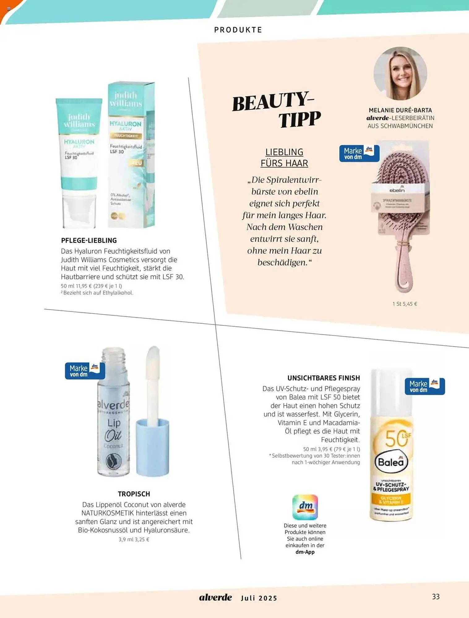 dm drogerie Prospekt von 1. Juli bis 31. Juli 2025 - Prospekt seite 33