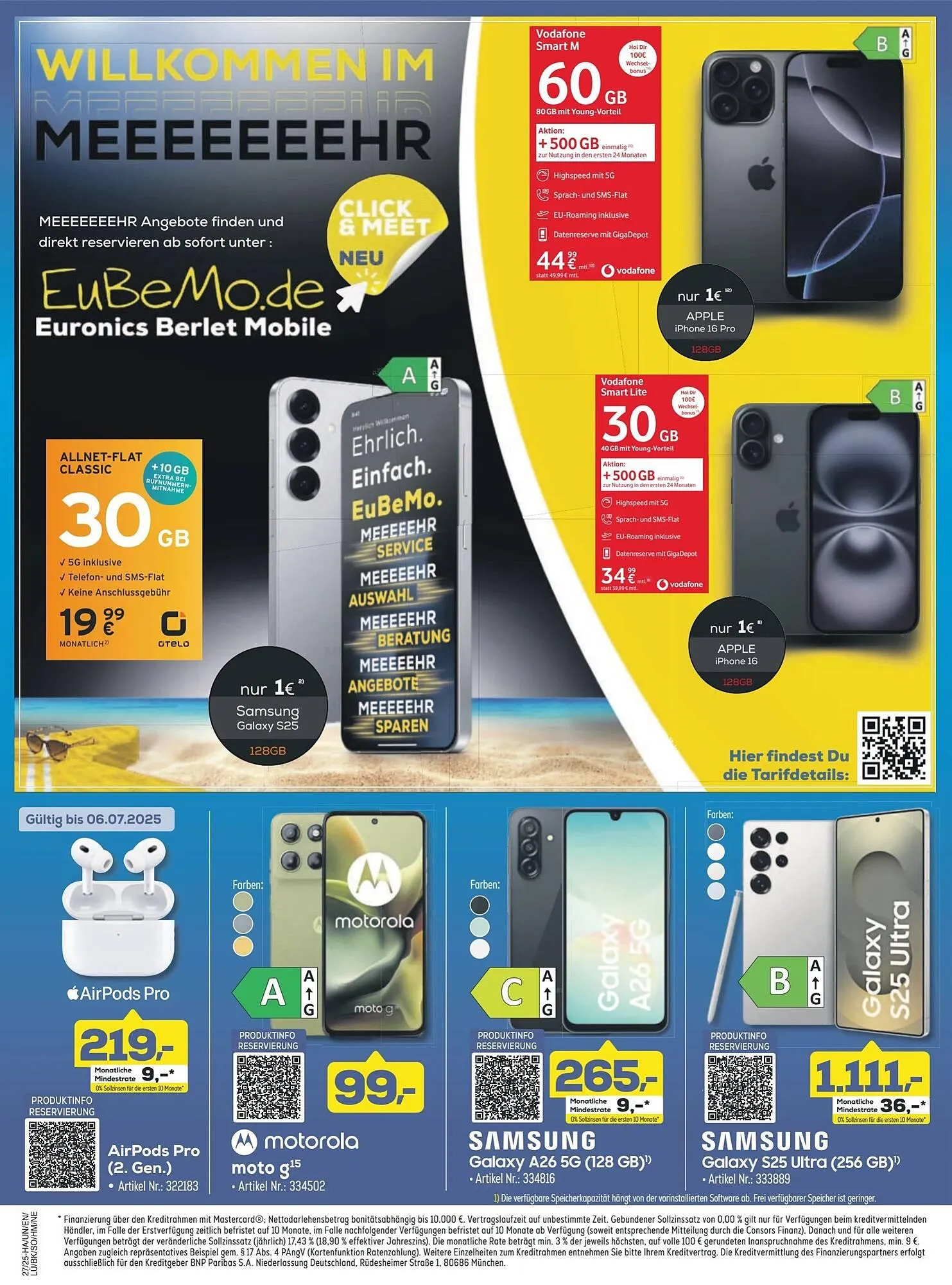 Euronics Berlet Prospekt von 28. Juni bis 12. Juli 2025 - Prospekt seite 15