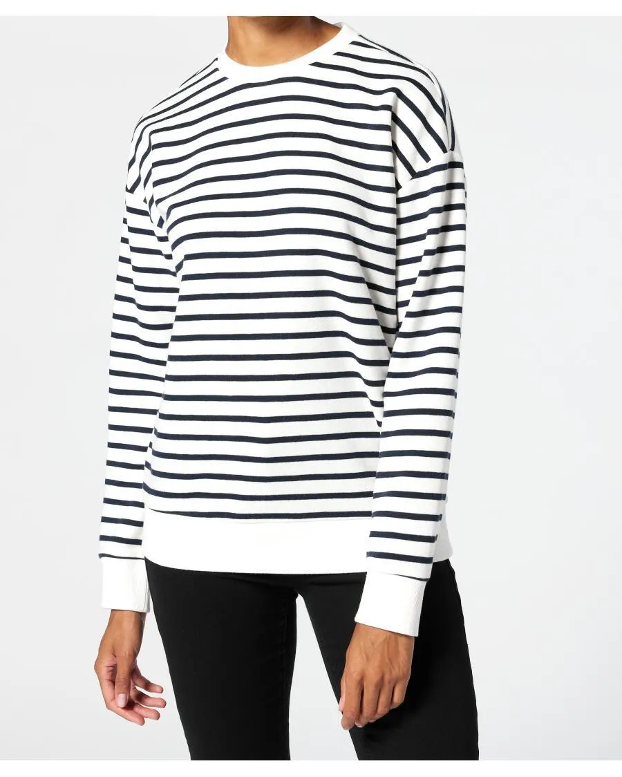 Gestreiftes Sweatshirt Janina, Rundhalsausschnitt