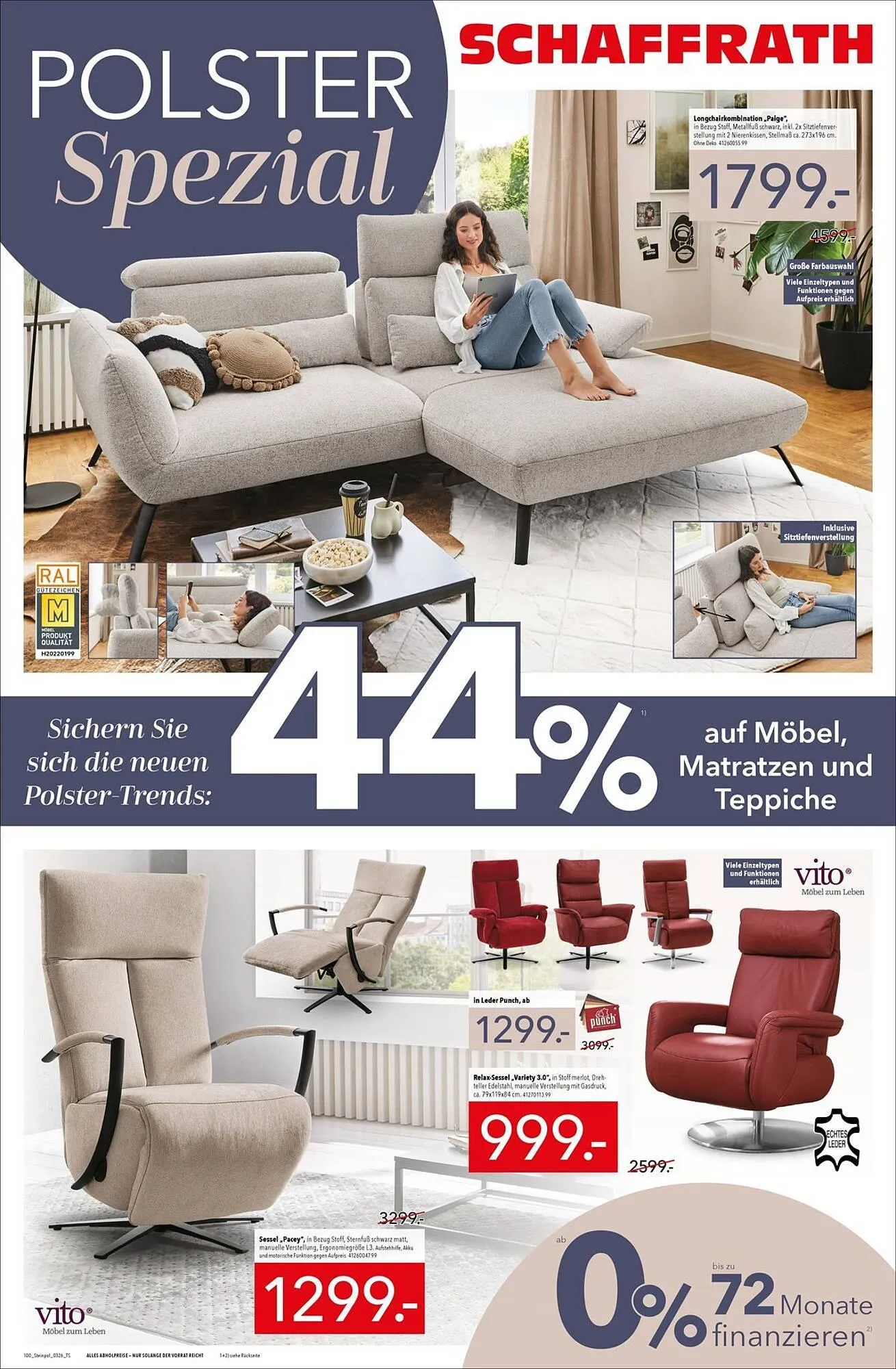 Schaffrath Prospekt von 25. März bis 8. April 2026 - Prospekt seite 1