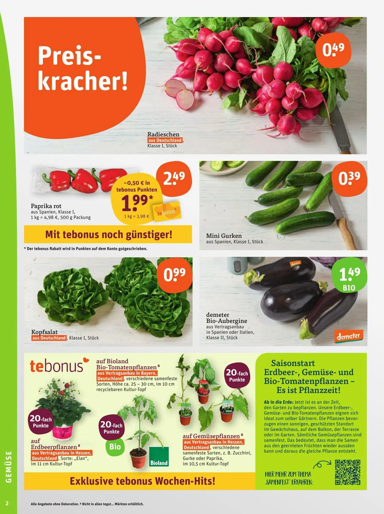 Tegut Aktueller Prospekt von 5. Mai bis 11. Mai 2025 - Prospekt seite 4