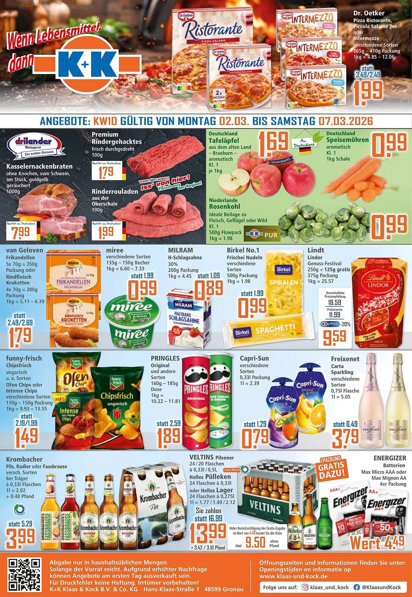 Klaas und Kock Prospekt von 2. März bis 7. März 2026 - Prospekt seite 1