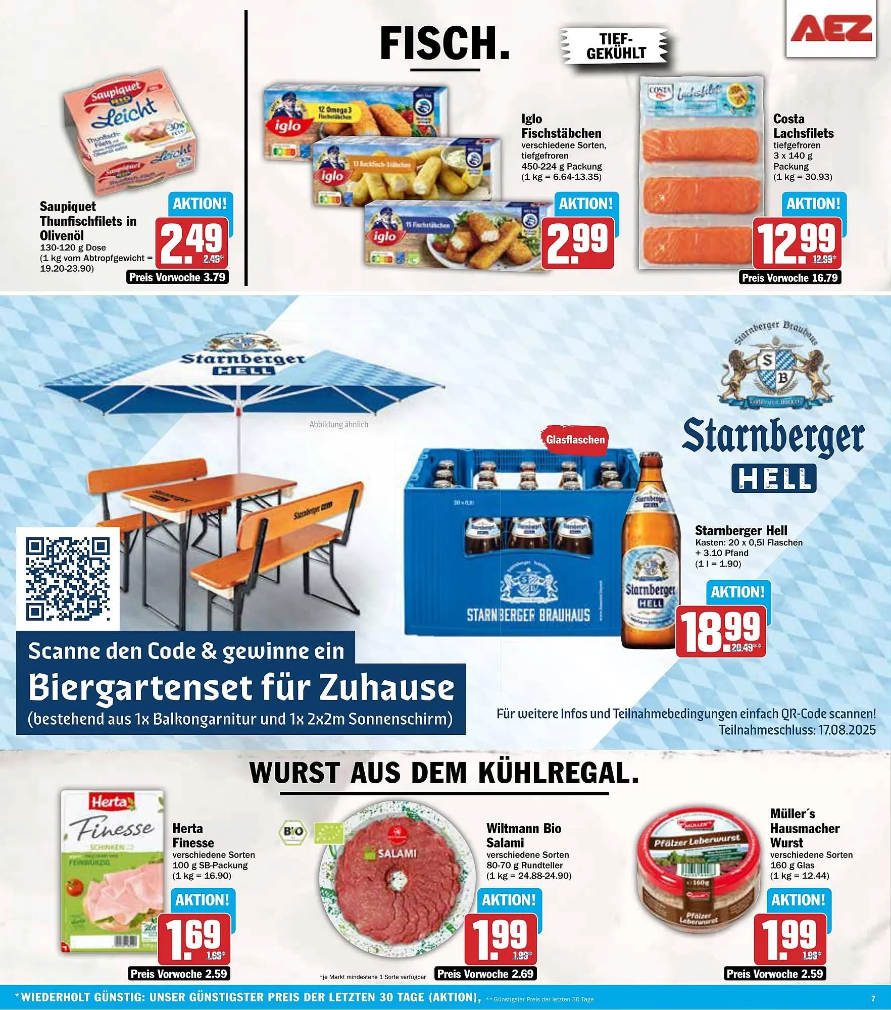 AEZ Prospekt von 4. August bis 9. August 2025 - Prospekt seite 7